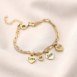 Olivia Bracelet - Mom bracelet with kid's names - Gold