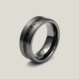Silver Meteorite Band