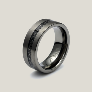 Silver Meteorite Band