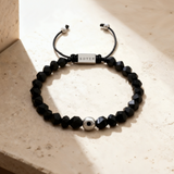 Willpower Shield – Onyx & Tourmaline Bracelet