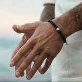 Willpower Shield – Onyx & Tourmaline Bracelet