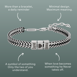 Forever Yours: Men's Engraved Bracelet - Silver