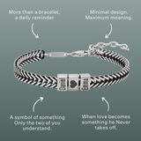 Forever Yours: Men's Engraved Bracelet - Silver