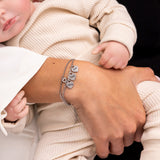 Olivia Bracelet - Mom bracelet with kid's names - Silver
