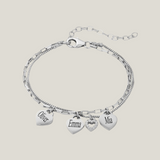 Olivia Bracelet - Mom bracelet with kid's names - Silver