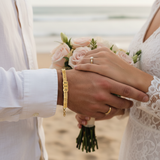 Forever Yours: Men's Engraved Bracelet - Gold