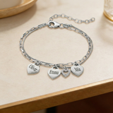 Olivia Bracelet - Mom bracelet with kid's names - Silver