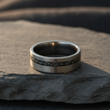 Silver Meteorite Band