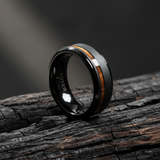 Black Tungsten Koa Band
