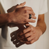 Black Tungsten Koa Band