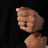 Black Tungsten Koa Band