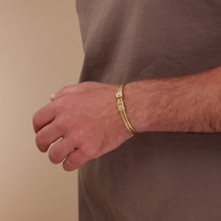 Dad Bracelet With Kids’ Names - Gold
