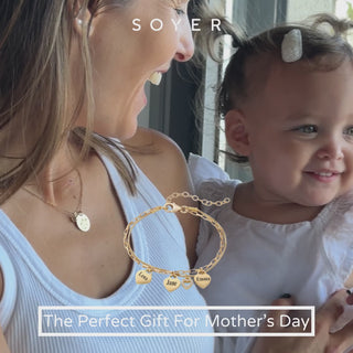 Olivia Bracelet - Mom bracelet with kid's names - Gold