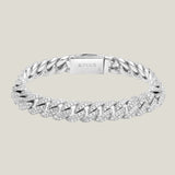 Iced Cuban Bracelet 10mm - Silver