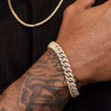 Iced Cuban Bracelet 10mm - Gold