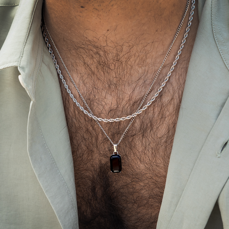 Onyx Amulet Necklace