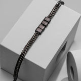 Personalized Premium Leo Bracelet  | Engrave Your Loved Ones' Names - Black