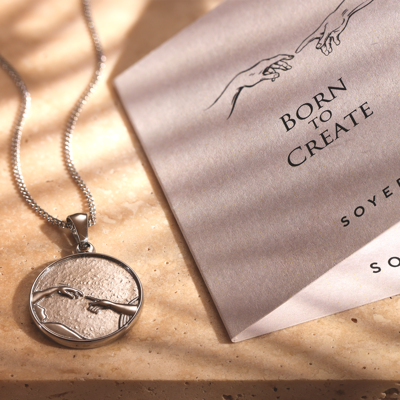 Creation Of Adam Amulet Necklace