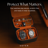 Luxury Watch Case Black And Orange