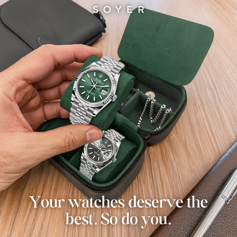 Luxury Watch Case Green