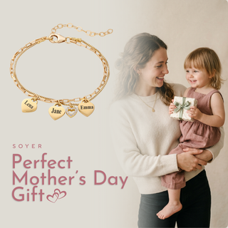 Olivia Bracelet - Mom bracelet with kid's names - Gold