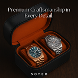 Luxury Watch Case Black And Orange