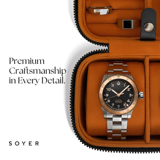Luxury Watch Case Black And Orange