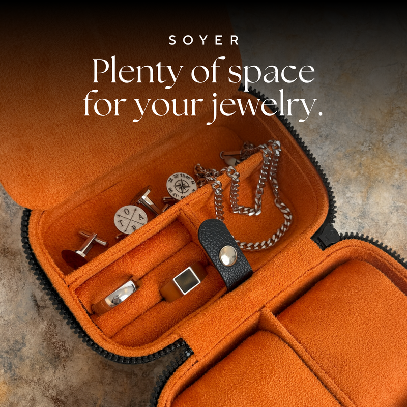 Luxury Watch Case Black And Orange