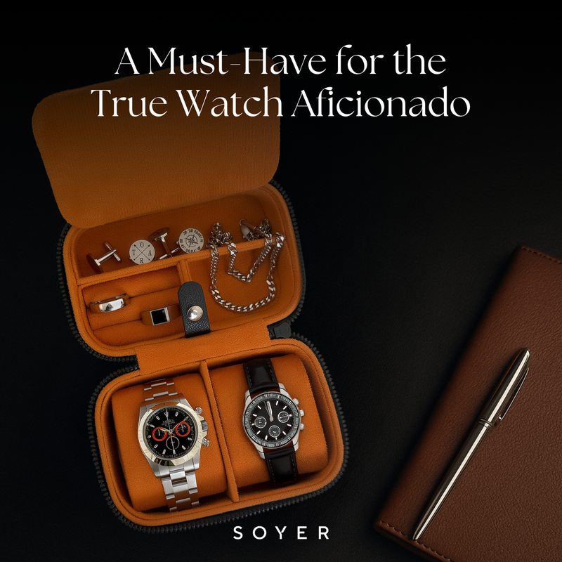 Luxury Watch Case Black And Orange