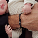 Personalized Premium Leo Bracelet  | Engrave Your Loved Ones' Names - Black