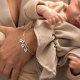 Olivia Bracelet - Mom bracelet with kid's names - Silver