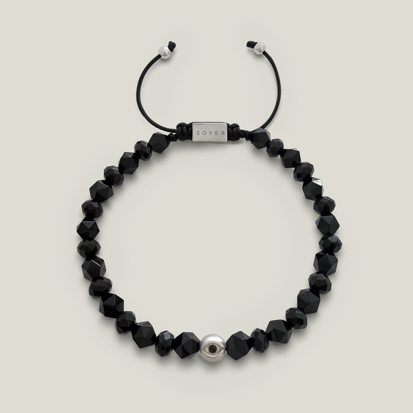 Willpower Shield – Onyx & Tourmaline Bracelet