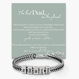 Dan Bracelet - Dad Bracelet with kid's names - Silver