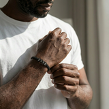 Dan Bracelet With Kids’ Names- Black