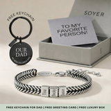 Dan Personalized Bracelet Gift Set – Silver