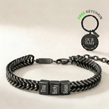 Dan Personalized Bracelet Gift Set – Black