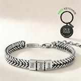 Dan Personalized Bracelet Gift Set – Silver