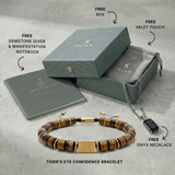 Fortune Charm – Tiger Eye Gift Set