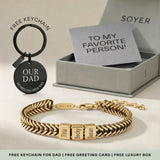 Dan Personalized Bracelet Gift Set – Gold