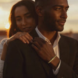 Forever Yours: Men's Engraved Bracelet - Gold