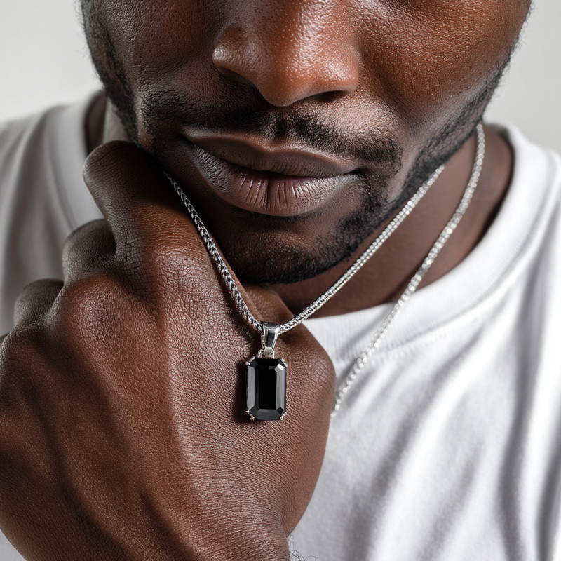 Onyx Amulet Necklace