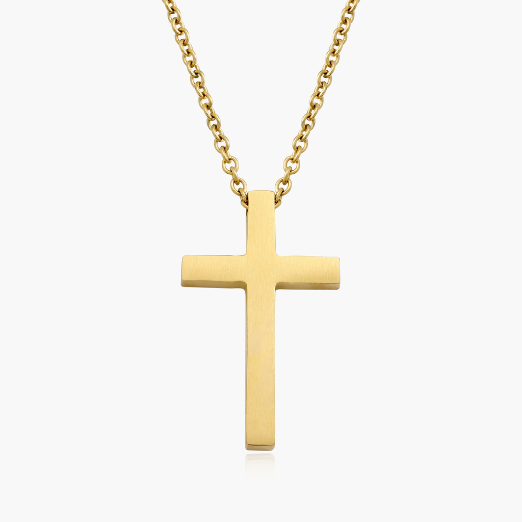 Classic Cross Necklace - Gold – SOYER | Schmuck-Sets